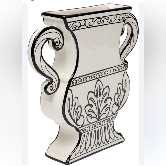 KARE DESIGN NWT favola amphora vase -black/white -9” - Picture 2 of 5